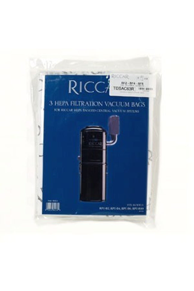 Riccar Central Vacuum HEPA Vacuum Bags (3 Pack) Part # RCB-3