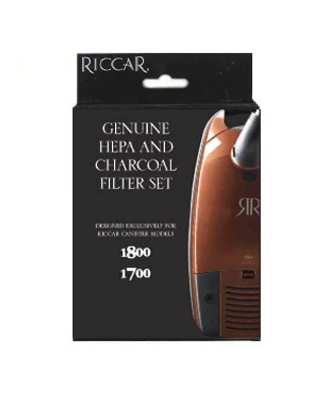 Riccar HEPA Post Filter and Charcoal Vacuum Filter for Immaculate, Impeccable, 1800 and 1700 Canisters, Original Riccar Part # RF17