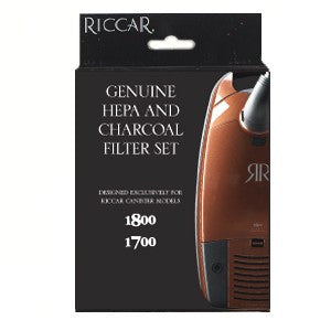 Riccar HEPA Post Filter and Charcoal Vacuum Filter for Immaculate, Impeccable, 1800 and 1700 Canisters, Original Riccar Part # RF17