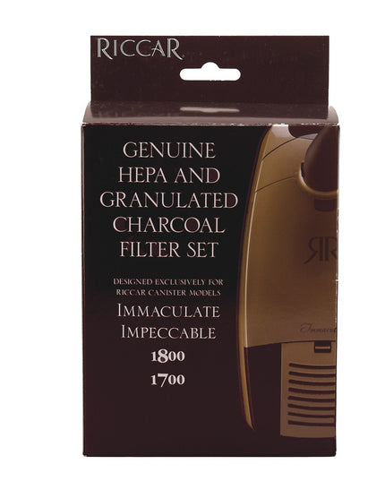 Riccar HEPA Media & Granulated Charcoal Filter Set for Immaculate and Impeccable models - Part # RF17G