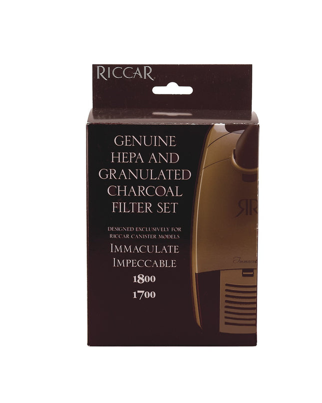 Riccar HEPA Media & Granulated Charcoal Filter Set for Immaculate and Impeccable models - Part # RF17G