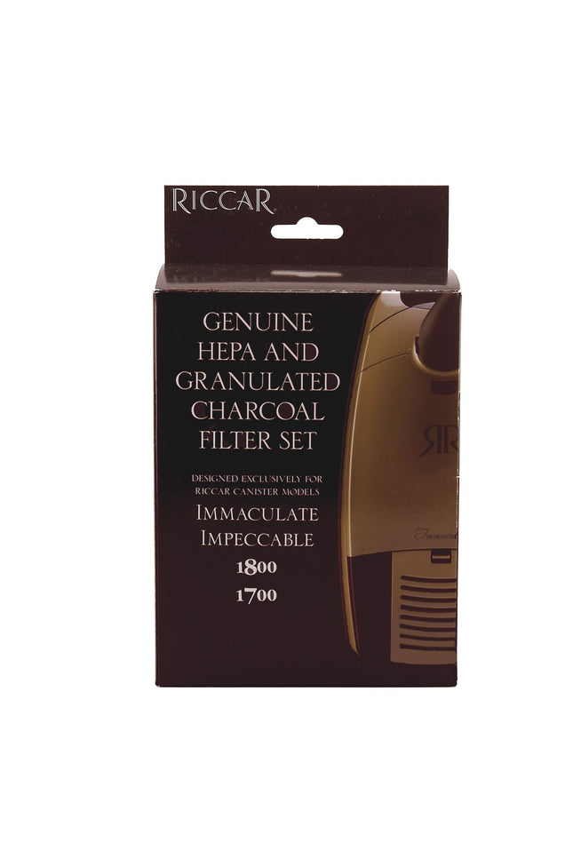 Riccar HEPA Media & Granulated Charcoal Filter Set for Immaculate and Impeccable models - Part # RF17G