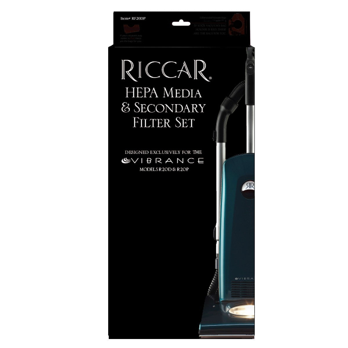 Riccar Vibrance R20P & R20D HEPA Vacuum Filters Part # RF20DP