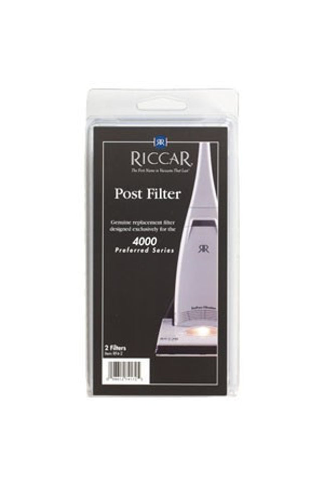 Riccar Electrostatic Post Filters for Clean Air Uprights (2 Pack) Part # RF4-2