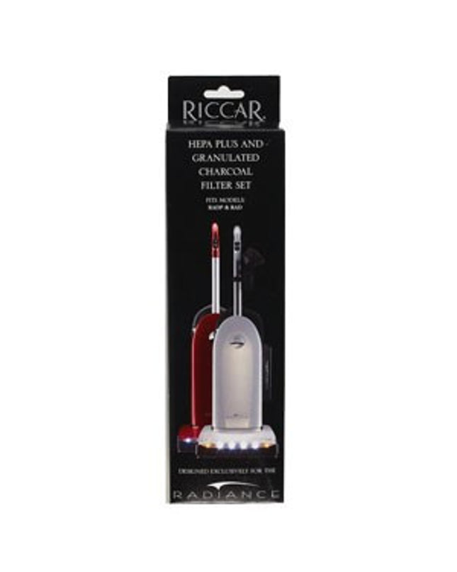 Riccar Premium Radiance HEPA Plus and Granulated Charcoal Vacuum Filter Set, Original Riccar Part # RF9UG-1