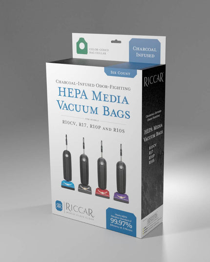 Riccar SupraLite R10 Series HEPA Media Vacuum Bags (6 Pack)