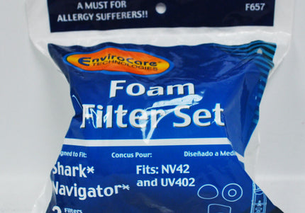 Shark Navigator Vacuum Foam Filter Set - 3 filters
