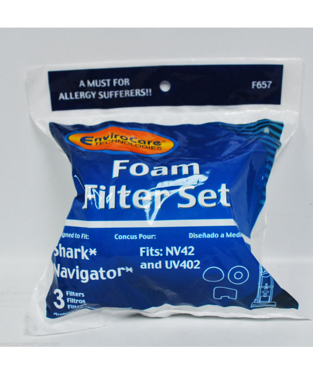 Shark Navigator Vacuum Foam Filter Set - 3 filters