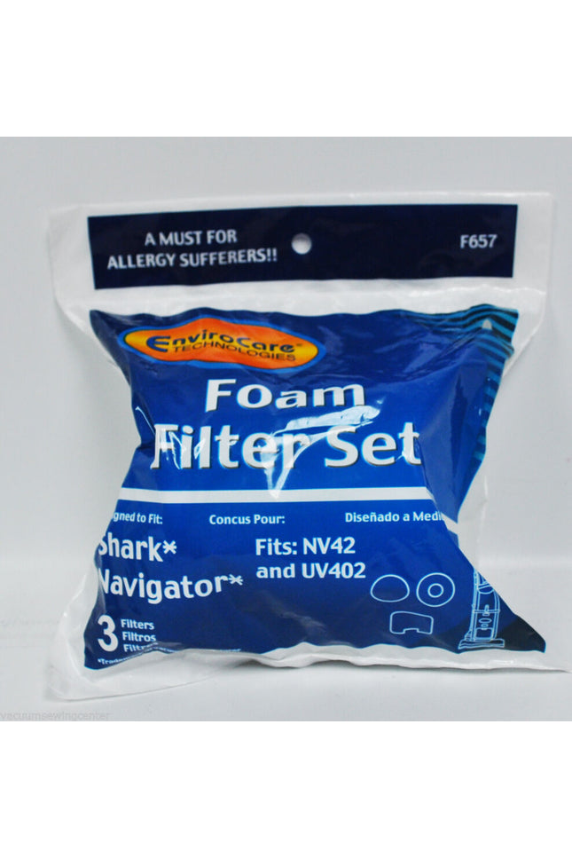 Shark Navigator Vacuum Foam Filter Set - 3 filters