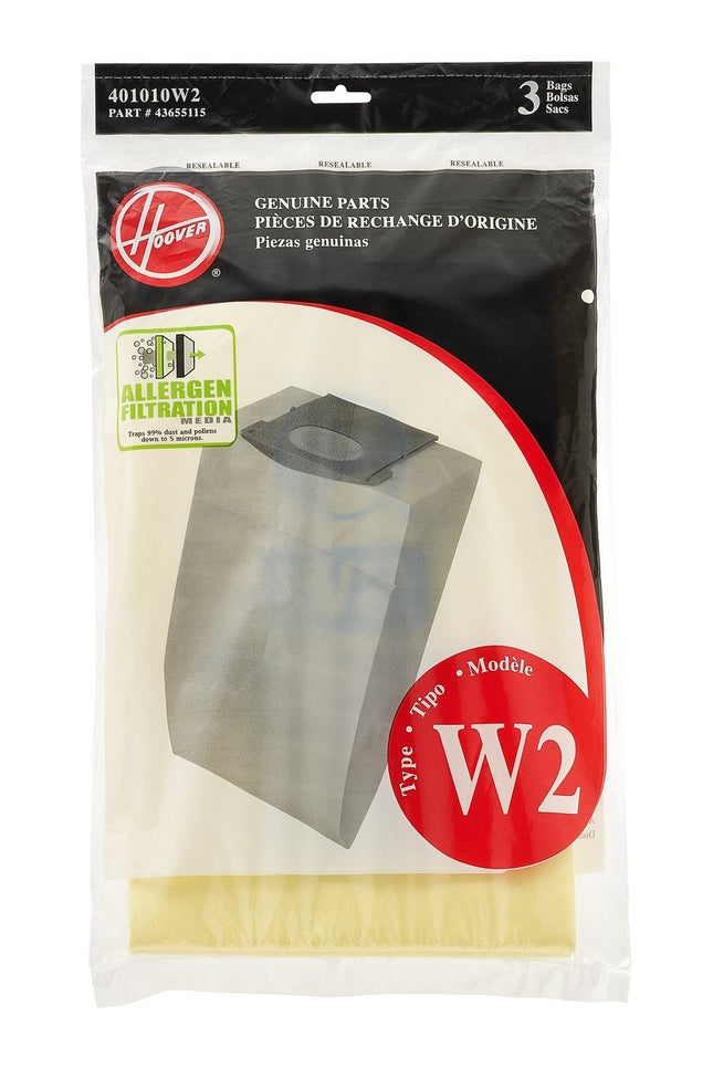 Hoover Type W2 Allergen (3 pack) Part # 401010W2